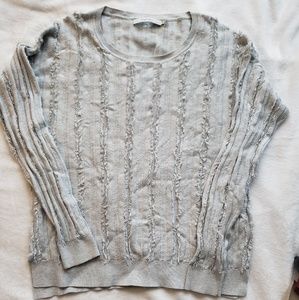 Stitch Fix Harper Lane Gray Distressed Sweater